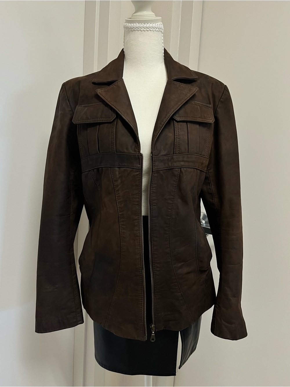 Argentina Genuine leather jacket #fauxleather #edgy #leather #y2k